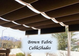 Brown Fabric Shades