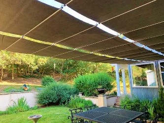Fabric Shade Runners on slide wire
