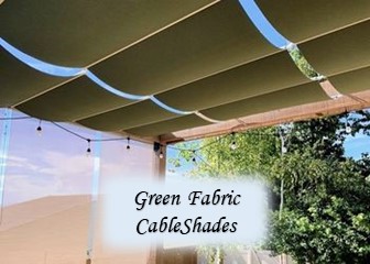 Green Fabric Shades